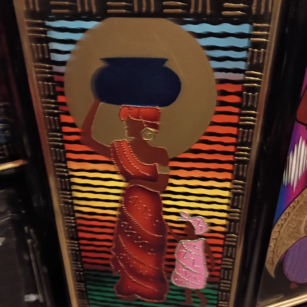 Colorful African Art Wall Hanging